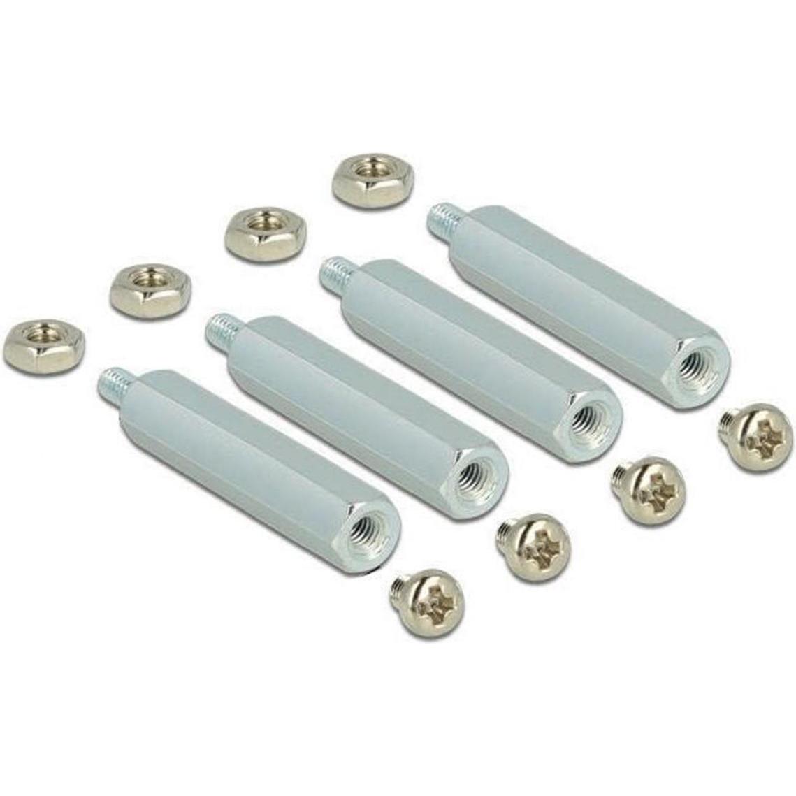 Delock Montageset für Raspberry, 30mm, Entwicklungsboard Zubehör, Silber