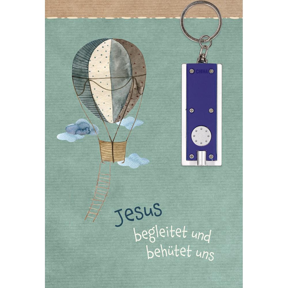 Butzon & Bercker, Grusskarte + Briefpapier, Jesus begleitet und behütet uns (1 Stk.)