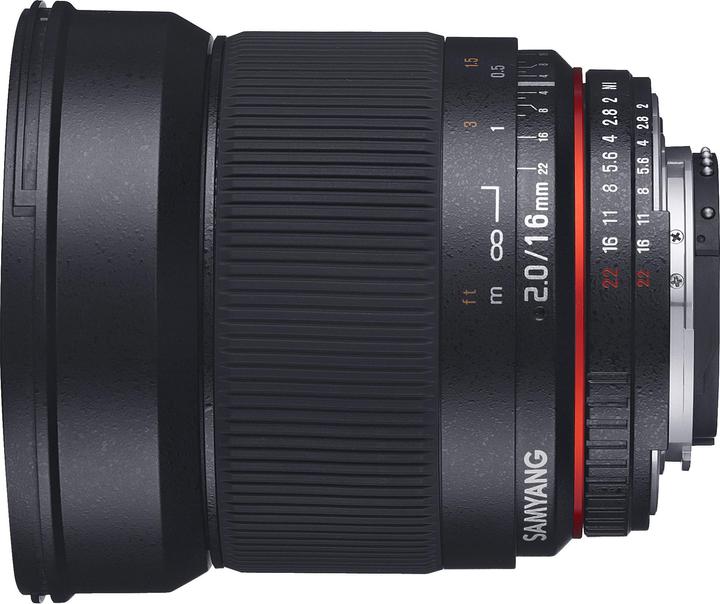 Immagine prodotto Samyang MF 16mm f/2.0 ED AS UMC CS Canon M (Canon EF-M, APS-C / DX)