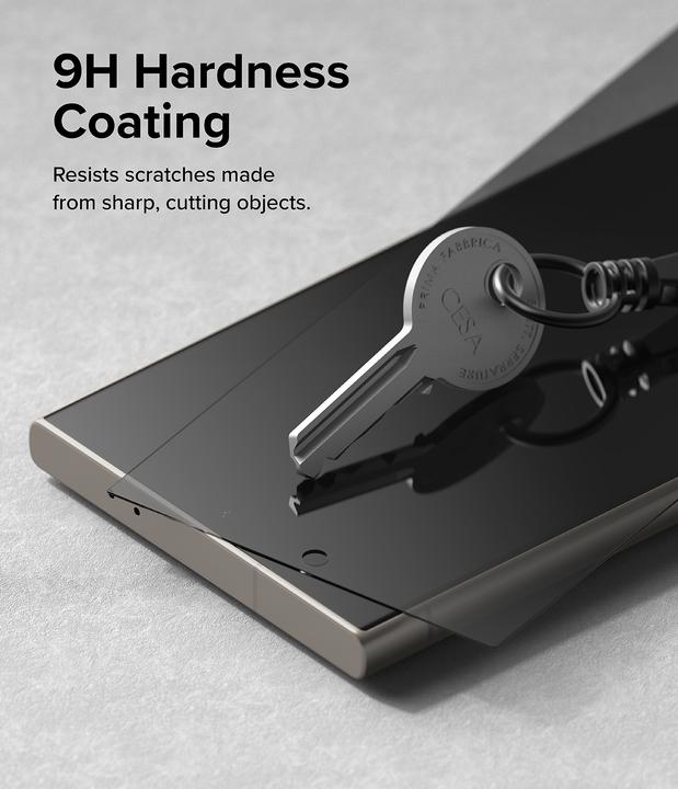Produktbild Ringke Screen Protector for Galaxy S24 Ultra EASY SLIDE PRIVACY TEMPERED GLASS 2 pack, w installation Jig (2 Stk., Samsung Galaxy S24 Ultra)