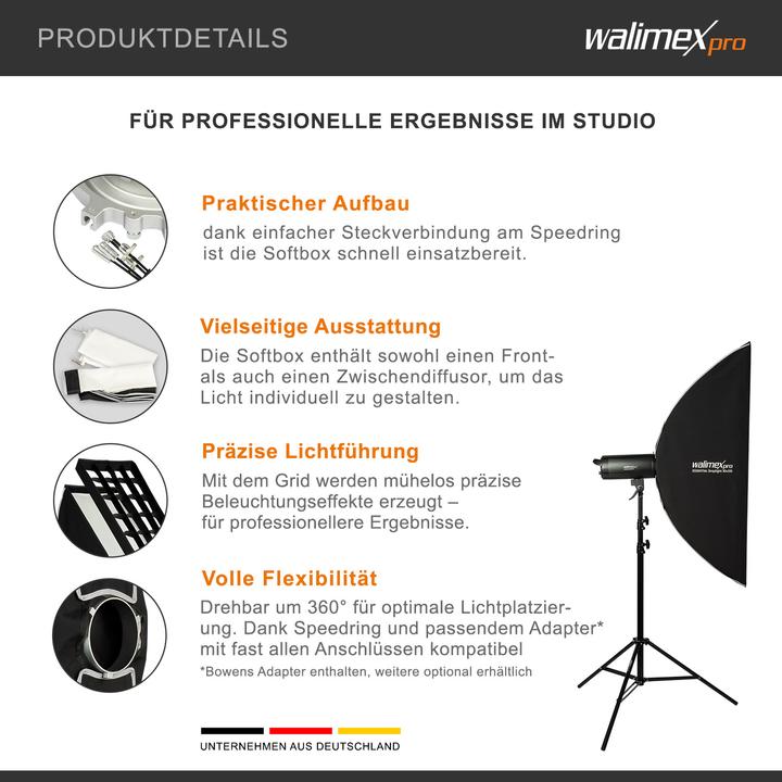 Produktbild Walimex pro Essential Striplight 30x120 Profoto (Softbox)