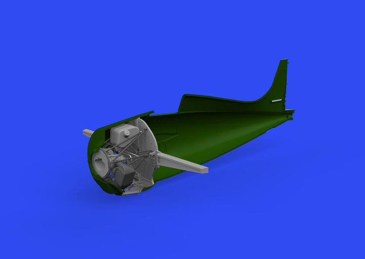 Actual product image Eduard F4F-4 wheel bay PRINT 1/48