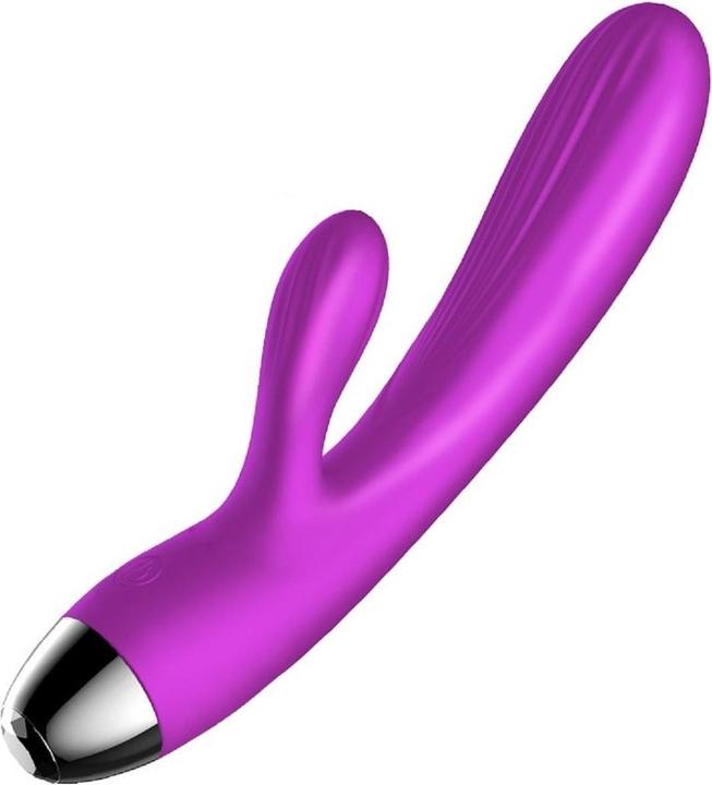 Image du produit Lovetoy Wibrator-Silicone Vibrator and Pulsator Purple USB 7+7 Function / Heating