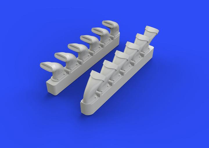 Actual product image Eduard Spitfire exhaust stacks-fishtail f.Eduar