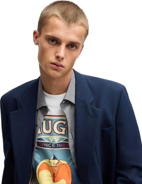 Actual product image HUGO Mens Dicobri Graphic Print T-Shirt (L)