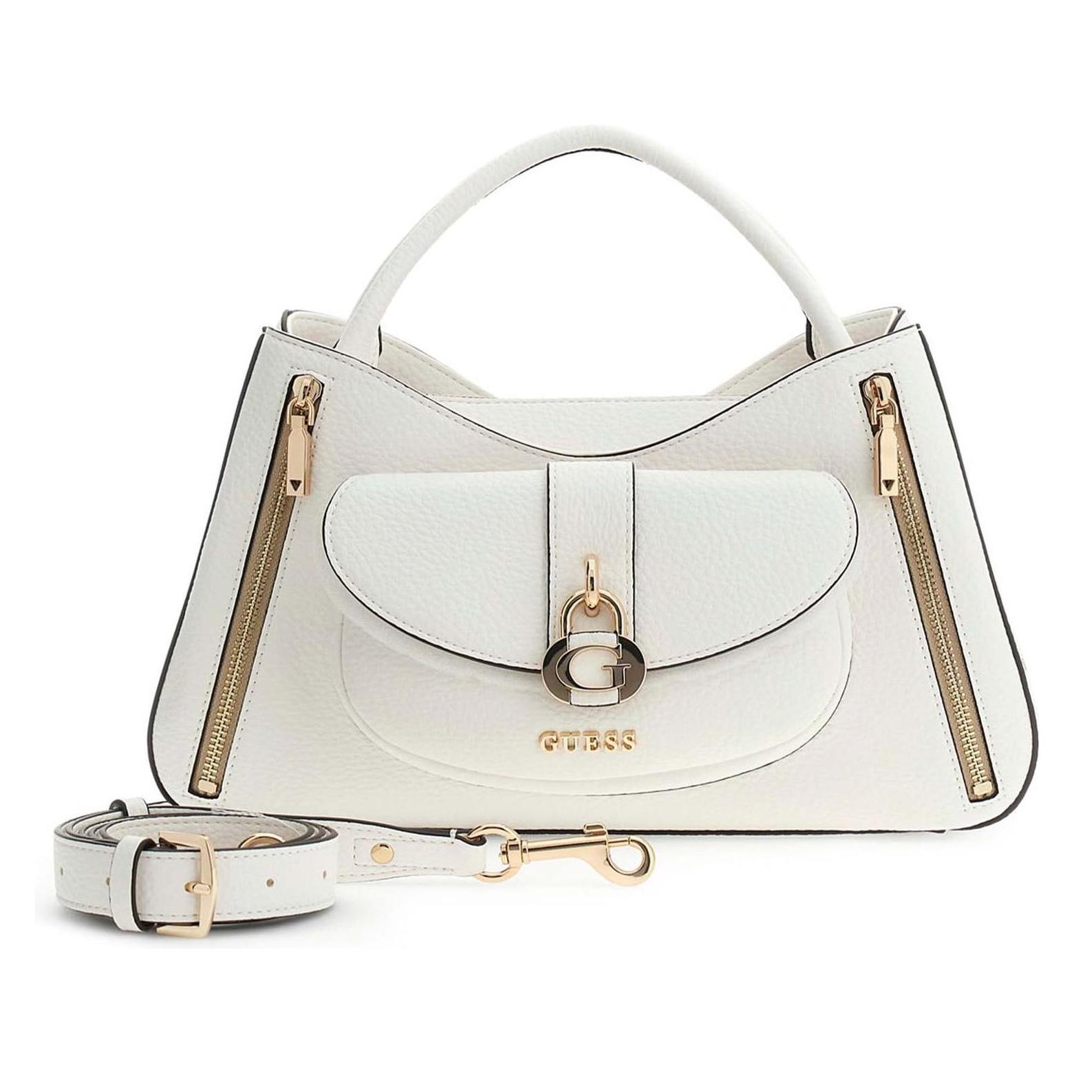 Guess, Damen, Handtasche, Jessa Girlfriend Bag, Weiss
