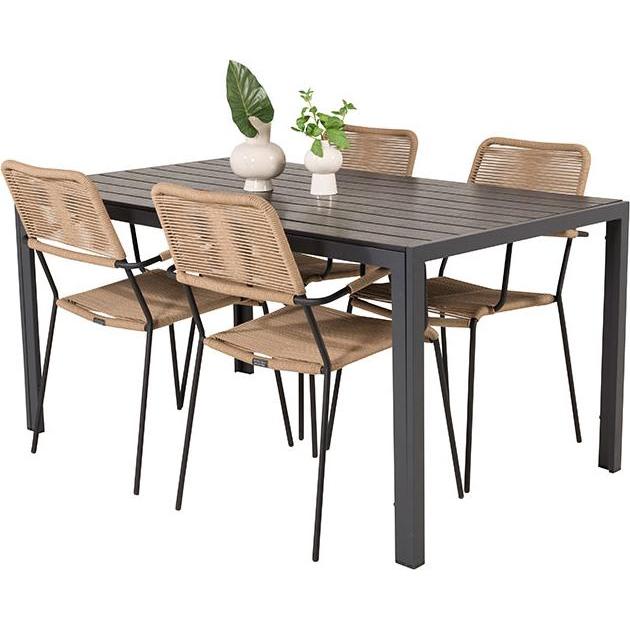 Ebuy24, Gartentisch + Balkontisch, Gartenset BreakLindos (90 cm)
