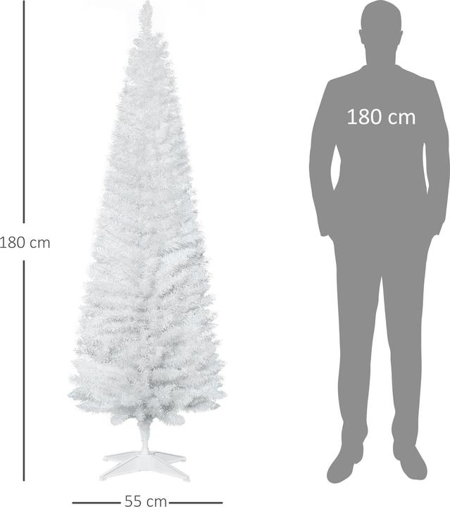 Actual product image Homcom Christmas tree with plastic stand (180 cm)