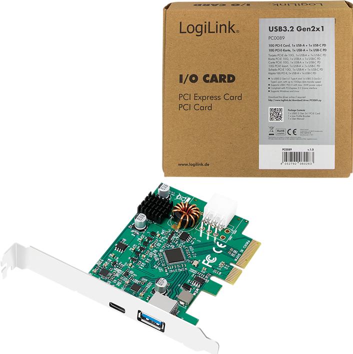 Produktbild LogiLink PCI Express Karte, USB 3.2 Gen2x1