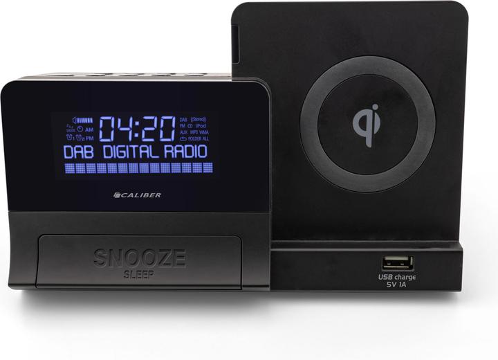 Image du produit Caliber Radio-réveil avec DAB+ et chargeur de téléphone sans fil Qi - (HCG012QiDAB-BT)