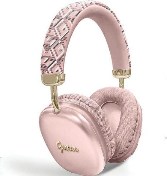 Produktbild Guess słuchawki nauszne Bluetooth GUBHK1GCTCSP różowy/pink Gcube Metallic Script Logo (ANC, Kabellos)