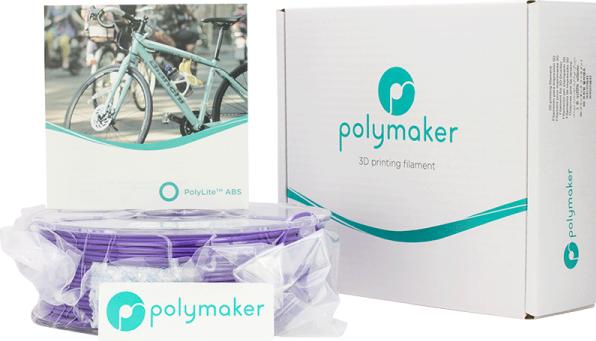 Actual product image Polymaker PolyLite ABS - Purple - 2.85mm (ABS, 2.85 mm, 1000 g)