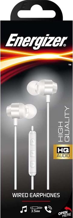 Produktbild Energizer Classic Headphones CIA10 – kabelgebundene 3,5-mm-Klinkenkopfhörer (weiss) (Kabelgebunden)