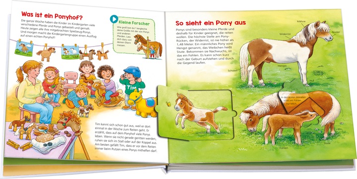 Actual product image Bookii WAS IST WAS Kindergarten Komm mit auf den Ponyhof! (German, Sandra Noa, Benjamin Schreuder, Tessloff Verlag Ragnar Tessloff GmbH & Co.KG, Hans-Günther Döring, 2019)