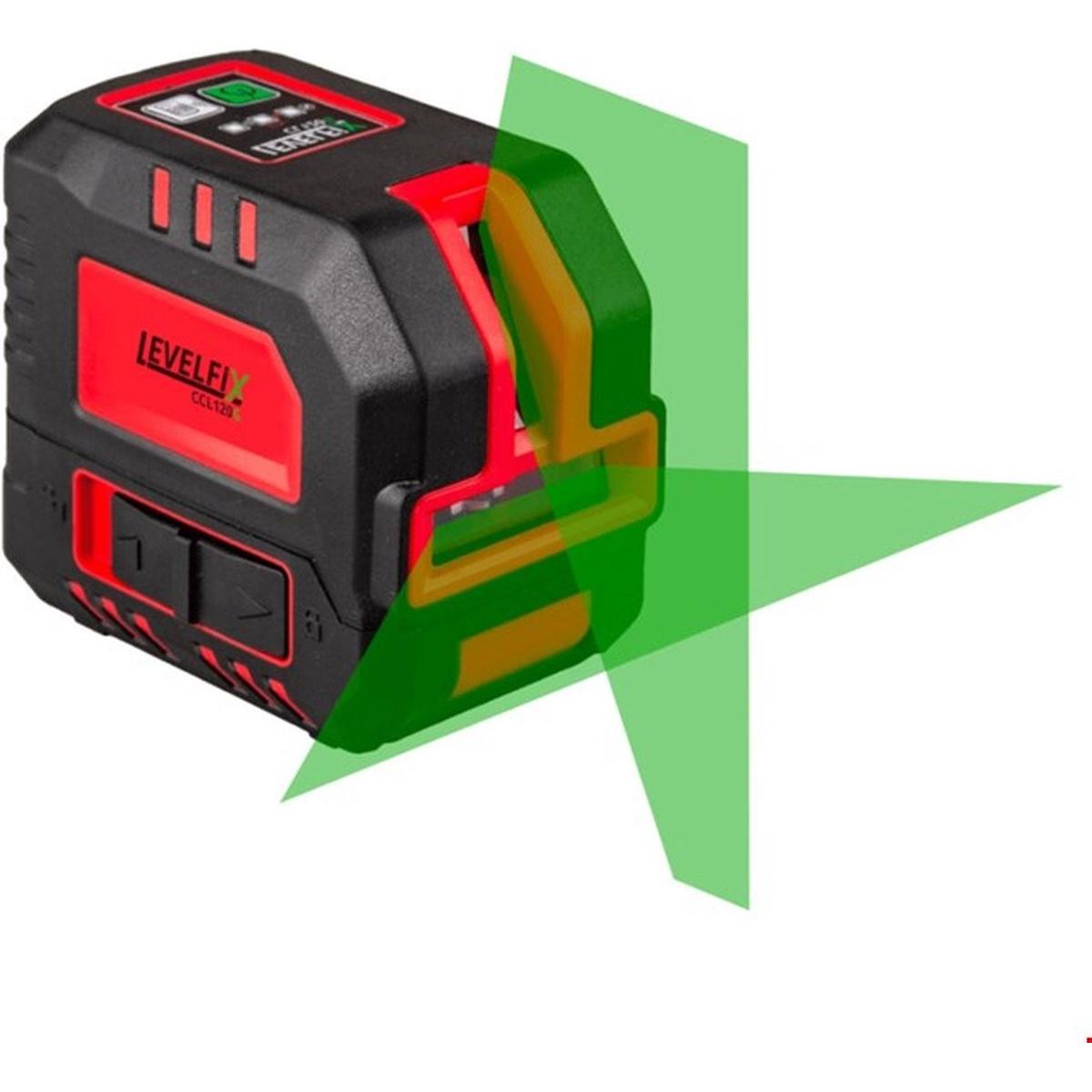 Levelfix, Laser lineare, Crosslaser CL120G Green Set + Tripod 556112