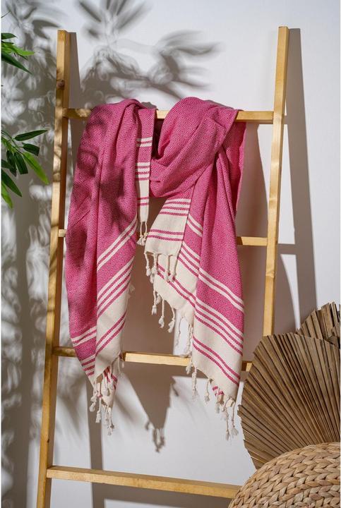 Actual product image Foutastic Strandtuch New Diamond Fuchsia, Schnelltrocknend: Ja (170 x 90 cm)