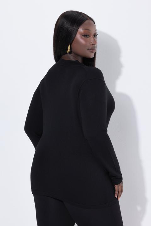 Produktbild Ulla Popken Pullover, Seidenmix, Kelchkragen, Langarm (46, 48)