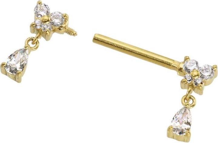 Produktbild Bijouteria Brustpiercing (PVD Beschichtung (goldfarben), Chirurgenstahl 316L)