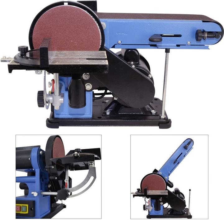 Image du produit Güde Ponceuse à courroie et à disque GBTS 400 (Meuleuse d'établi, Ponceuse à bande, 350 W)