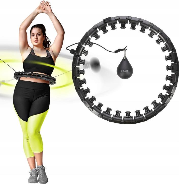Image du produit HMS HHW12 PLUS SIZE HULA HOOP Juodas AVEC POIDS (51 cm, 1375 g)