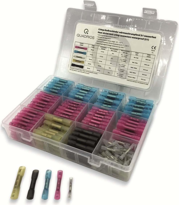 Quadrios Assortiment de connecteurs rétractables à chocs