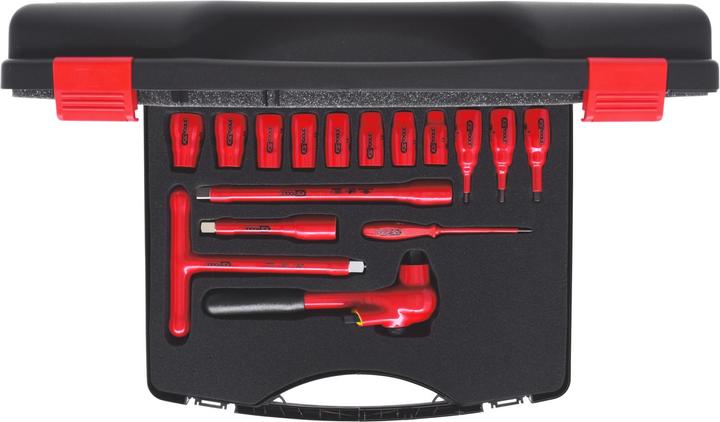 Image du produit KS Tools Jeu de douilles 1/2 pouce avec outils isolés, 16 pces