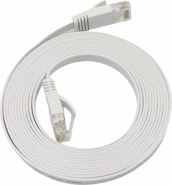 MicroConnect U/UTP CAT6A 10M Weiss Flach (U/UTP, CAT6a, 10 m)