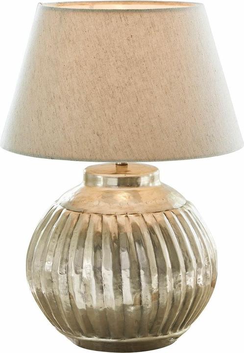 Produktbild Loberon Tischlampe Lillemor antiksilber/creme (E27)