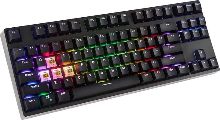 Actual product image Savio Rampage Outemu Ruda Mechanical Keyboard, anti-ghosting, RGB, black (US, Cable)