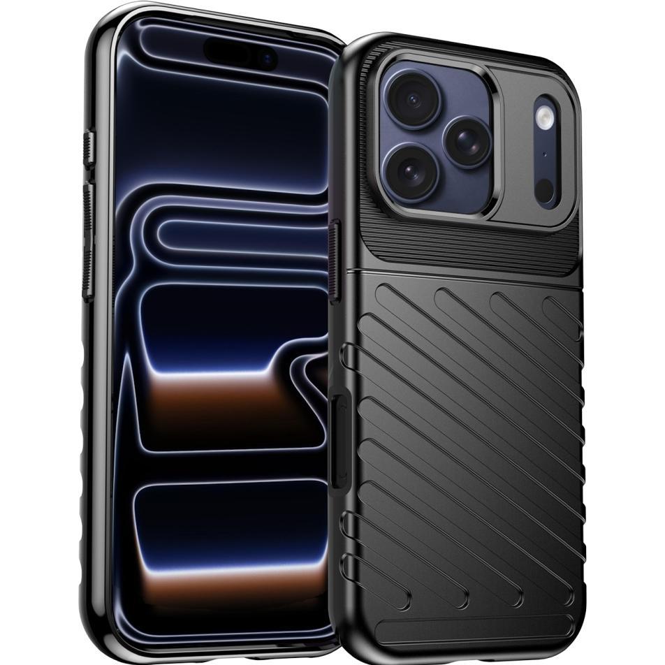 Screenguard SpaceCase Impact-Resistant Hülle (Apple iPhone 17 Pro Max), Cover smartphone, Nero
