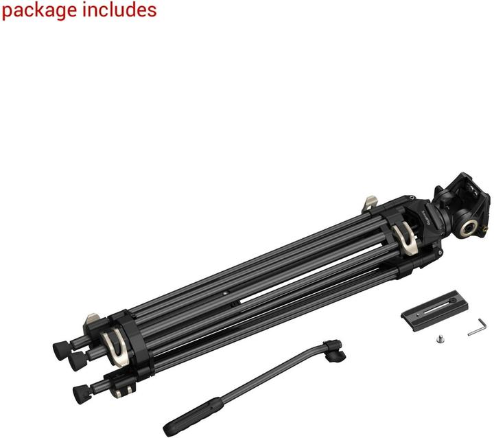 Image du produit SmallRig Trépied à tête fluide haute performance AD-01 (Métal)