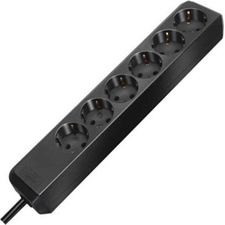 Actual product image Monacor Table socket strip (6x, CEE 7/3, 1.50 m)