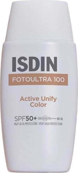 Actual product image Isdin Fotoultra 100 Active Unify Colour (Sun cream face, SPF 50+, 50 ml)