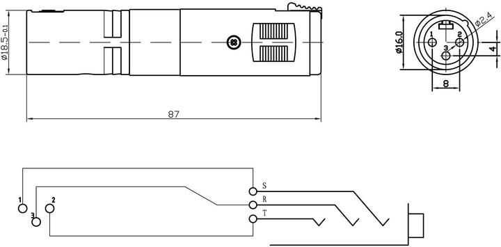 Immagine prodotto Bemero Adattatore jack XLR BA1104 (Adattatore jack)