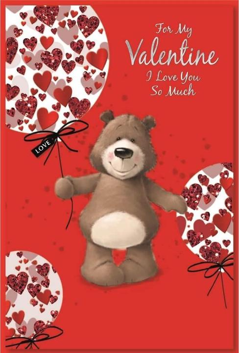 Produktbild Simon Elvin Herzen Grusskarte Valentinstag 6erPack Karton (6 Stk.)