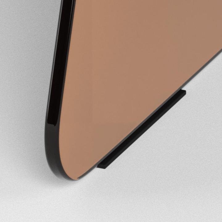 Image du produit AC Design table basse verre trempé marron, base en verre