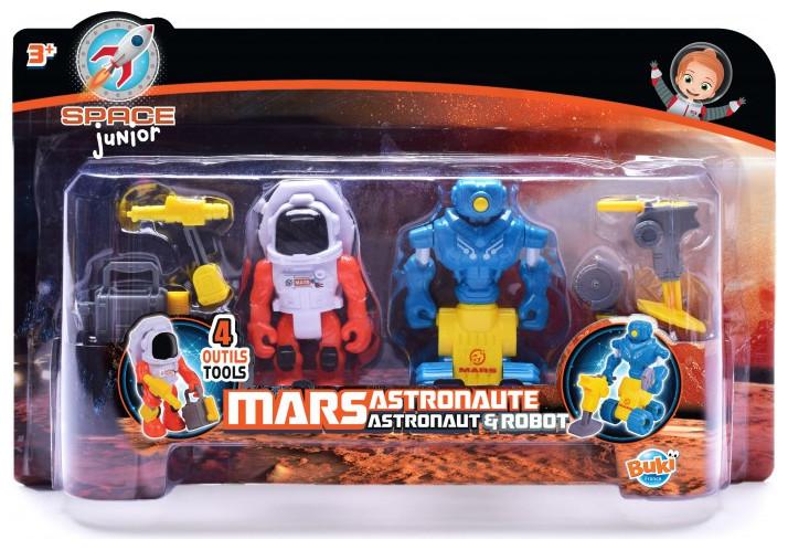 Buki France Junior Space - Figura di astronauta e robot per 3+ anni 63151