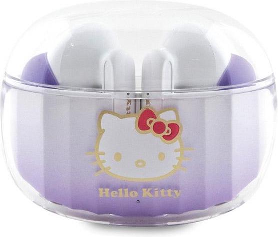 Actual product image Hello Kitty słuchawki Bluetooth HKTWSHDGKEU TWS + stacja dokująca fioletowy/purple Gradient Electrop