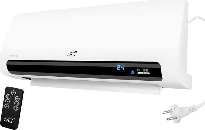 Lasmex Air curtain LTC with ceramic heating element 1100/2200W with remote control (7506.71 BTU/h)