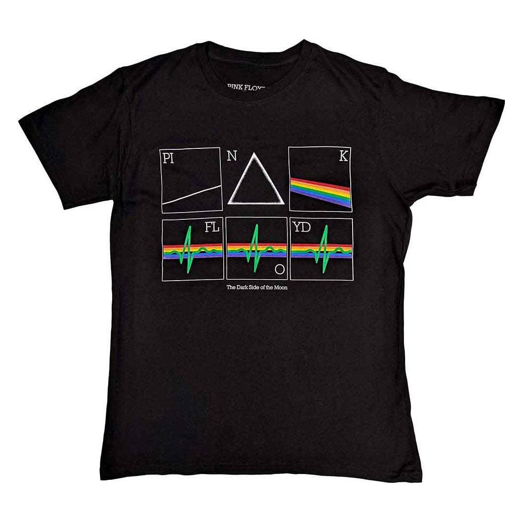 Pink Floyd, Herren, Shirts, Prism Heart Beat, Schwarz