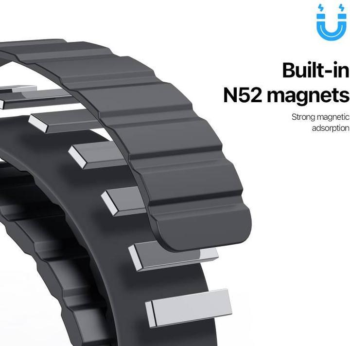 Produktbild Dux Ducis OA Armband Apple Watch 38mm/40mm/41mm - Schwarz (38 mm, 40 mm, 41 mm, Silikon (liquid))