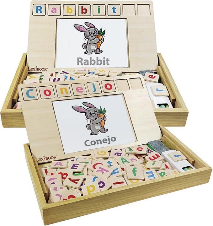 Produktbild Lexibook Bio Toys Wortschule zweisprachig: Englisch - Spansisch - Holzspielzeug (Spanisch, Englisch)
