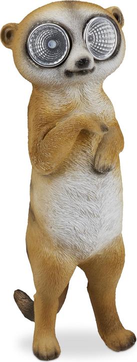 Relaxdays Statua solare, suricato