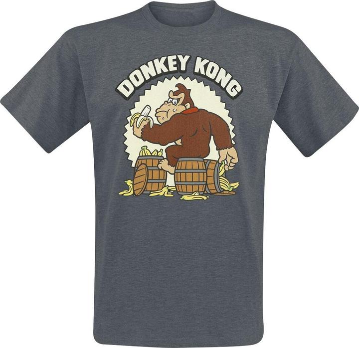 Image du produit Heroes Inc Nintendo - T-shirt unisexe Chiné foncé Donkey Kong - S (S)