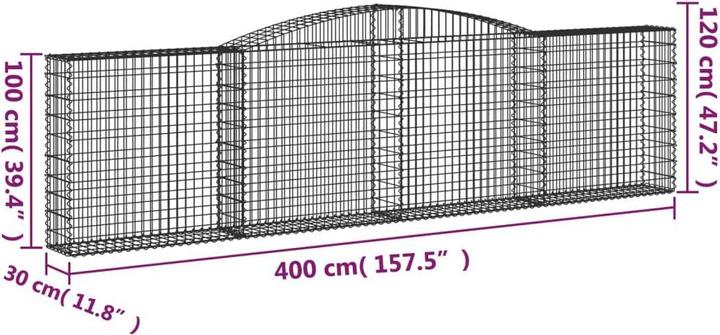 Produktbild vidaXL Gabionenkorb