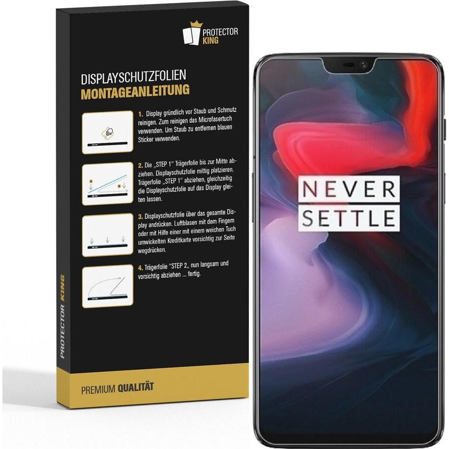 Thumbnail - Protectorking 6x Premium Displayschutzfolie 3D KLAR (6 Stück, OnePlus 6), Smartphone Schutzfolie, Transparent