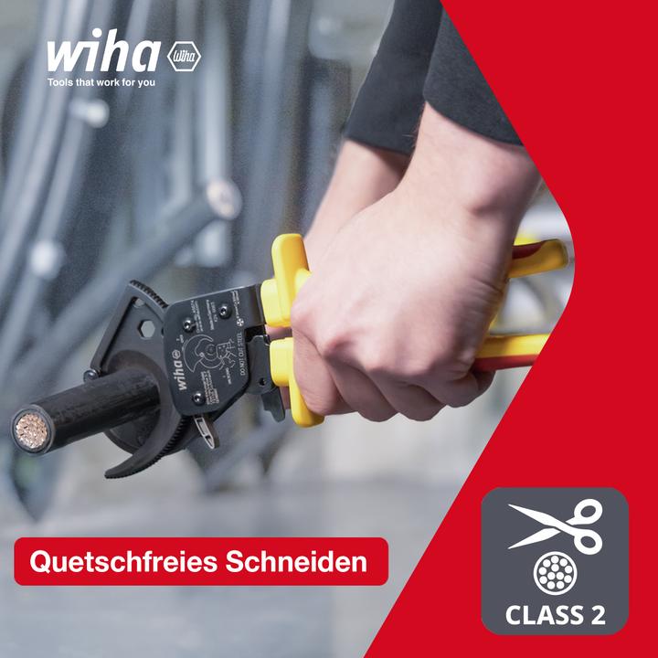 Image du produit Wiha Pince coupe-câbles electric jusqu’à 300 mm² avec fonction de cliquet (275 mm)