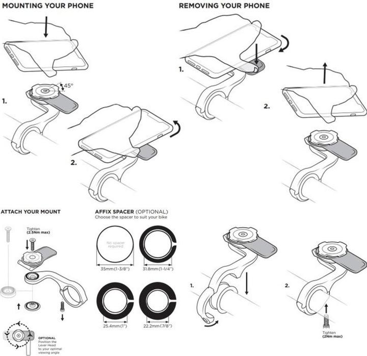 Immagine prodotto Quad Lock Out Front Mount Pro V2