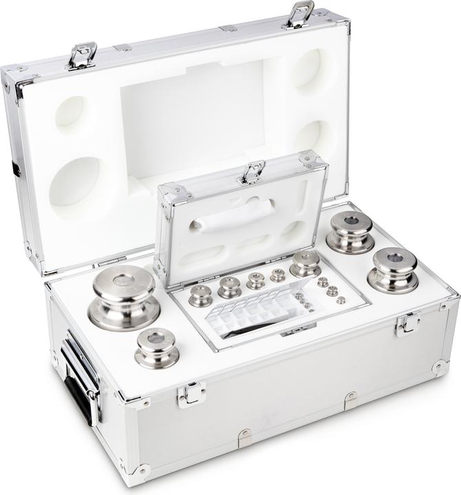 Image du produit Kern Sohn M1 1 g - 5 kg Jeu de poids dans un étui en aluminium, acier inoxydable tourné (344-086)