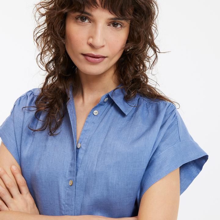 Produktbild La Redoute Collections Leinenkleid mit kurzen Ärmeln Signature Heloïse (XL)